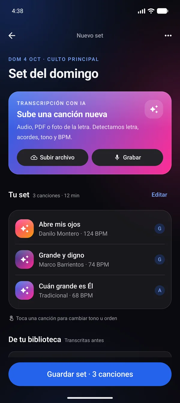 Setlëscht fir e Sonndeg · Android