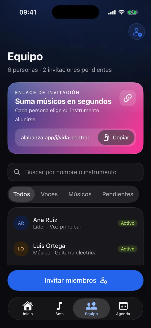Team · iOS